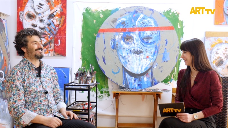 Yüzlere Bizim Gibi Bakmayan Sanatçı Müslüm Teke İle Atölyesinde